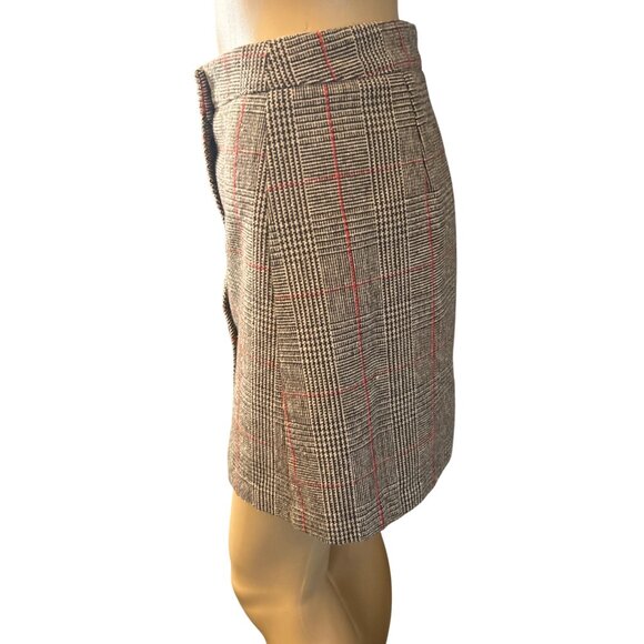 Loveriche Womens Button Front Plaid Skirt Small Pretty Pretty Academia - Picture 3 of 7